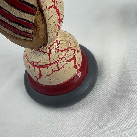 1998 Whispering Pines Lori Miller Pillar Candle Holders American Patriot Carved - Picture 7 of 11